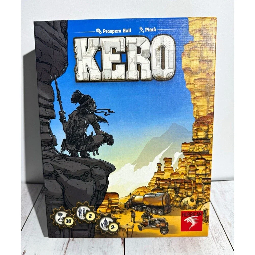 Hurrican Kero Post-Apocalyptic Board Game 2P Ages 9+ 2018 Dice